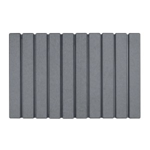 Graue, faltbare WENKO Diatomit Badematte 60x39. Rutschfester Badteppich, schnelltrocknend.