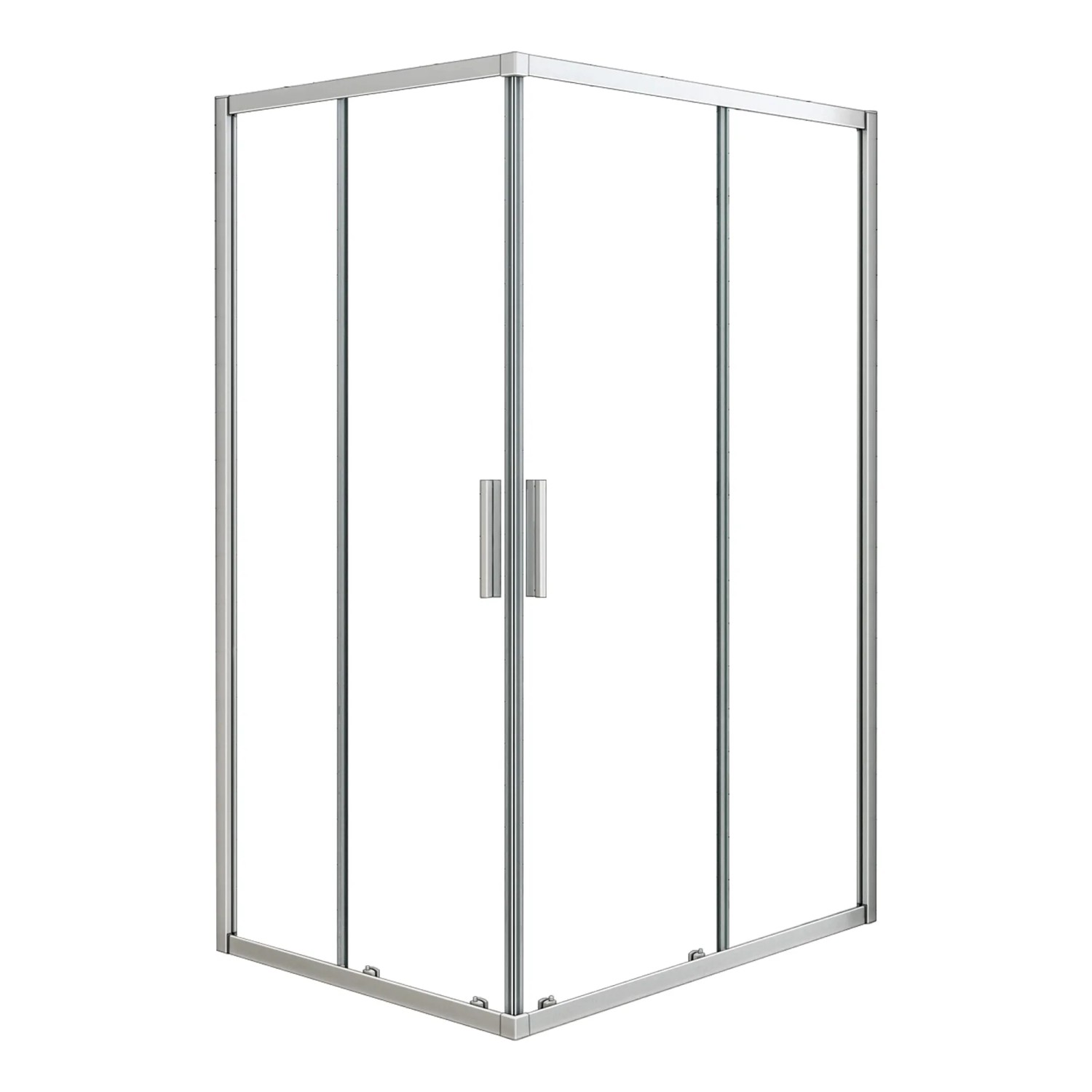 AICA 90x70cm x Höhe 185cm Duschkabinen Eckeinstieg 5mm ESG Duschtür Schiebetür Duschabtrennung