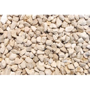 Beige Gletscherkiesel (22-32 mm) im Big-Bag für Zierkies- und Splittanwendungen.