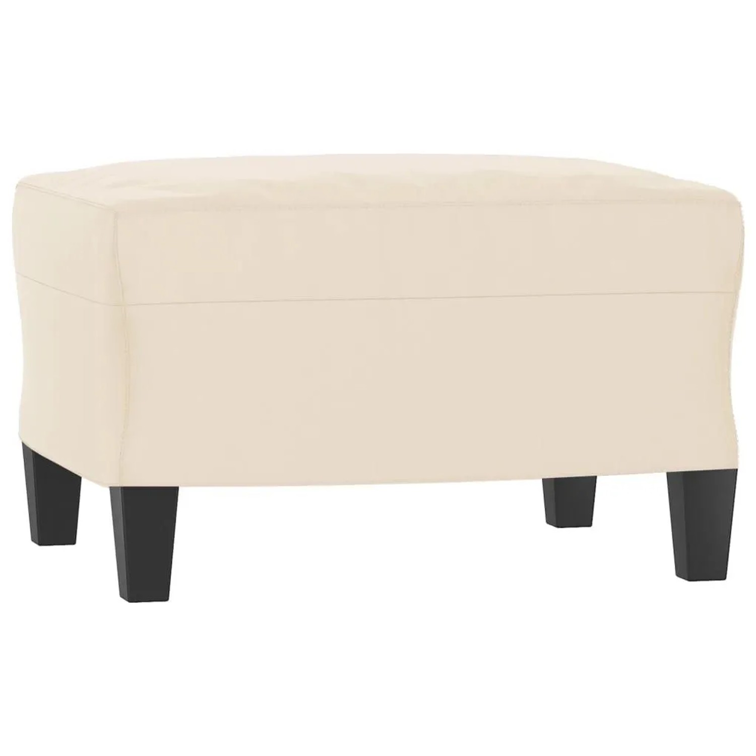 vidaXL Fußhocker Beige 60x50x41 cm Mikrofasergewebe 349346