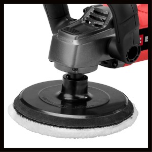 Einhell CC-PO 1100/150 CE Polier- und Schleifmaschine mit Polieraufsatz.