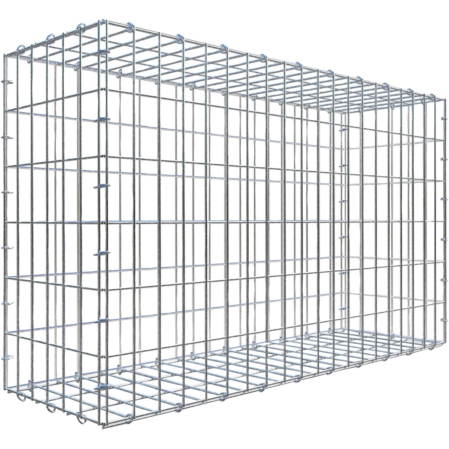 Gabiona C-Ring-Gabione 60 x 100 x 30 cm Maschenw 5 x 10 cm