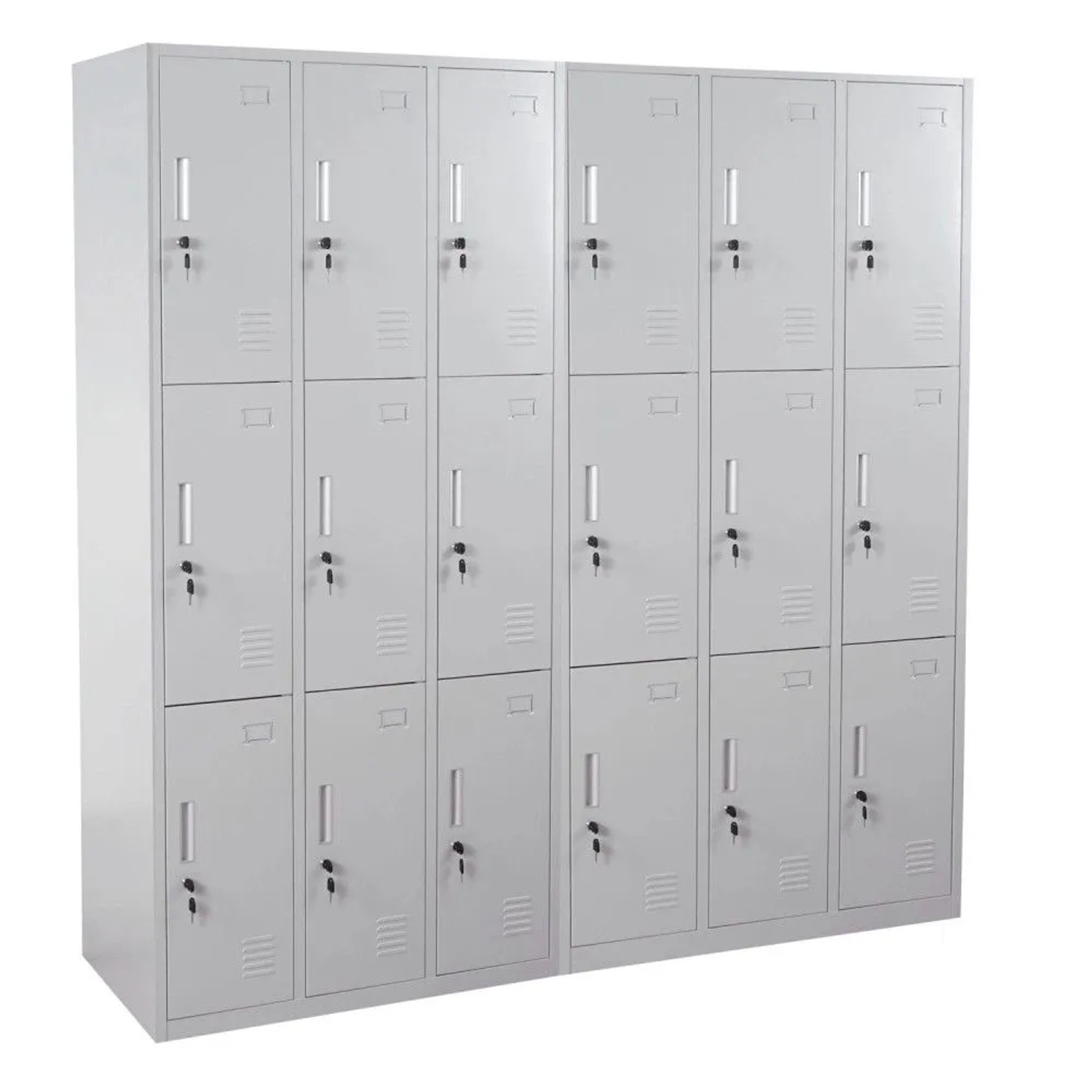 MCW Schließfach Preston T829 Grau 18 Fächer