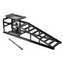 STAHLWERK hydraulische Auffahrrampe GTH-14 ST, 5 t Tragkraft, mit integriertem Wagenheber.