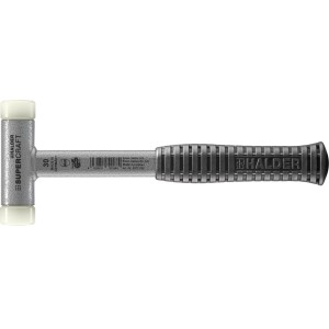 Halder Supercraft Schonhammer Ø 30 mm Rückschlagfrei mit Bruchsicherem StahlrohrStiel