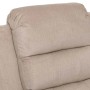 Berlinlodge Massage-Fernsehsessel HxBxT 138x86x168 cm Sitzhöhe 49 cm Liegefunktion Aufstehhilfe Heizfunktion Stoff  Chenille Creme Massagesessel_7