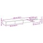 vidaXL Bettschublade, weiß, 180x36,5x16,5 cm, Holzwerkstoff mit Schublade, Maße