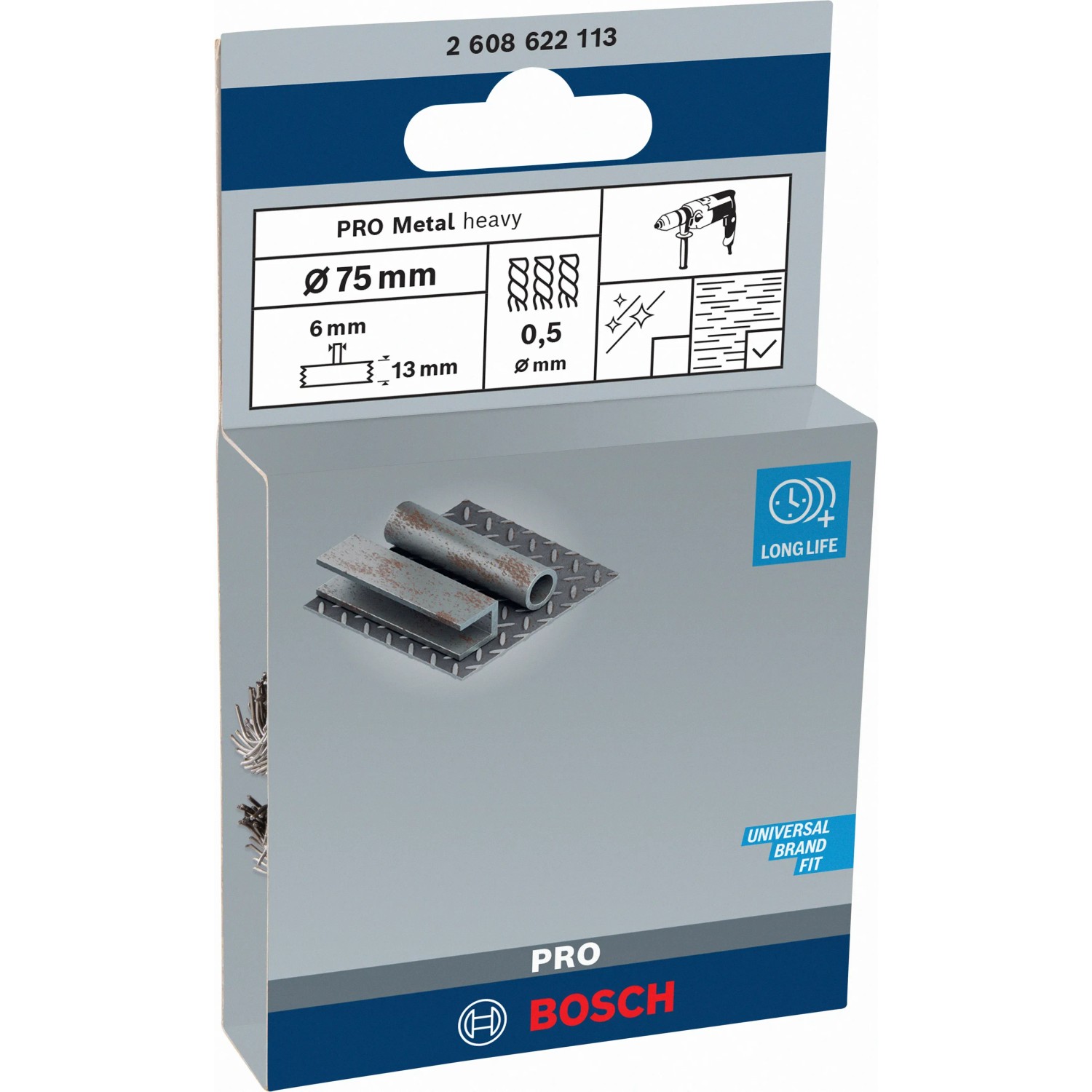 Bosch Scheibenbürste Pro Metal Heavy, 75mm, für Stahlreinigung und Entgraten.