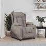 Elektrischer Relaxsessel Taupe von vidaXL, Stoffbezug, mit Getränkehaltern für entspannte Stunden.