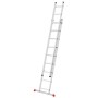 Hailo Alu-Schiebeleiter S80 ProfiStep Duo, 2-teilige Außenleiter aus Aluminium mit Tatzenfüßen.