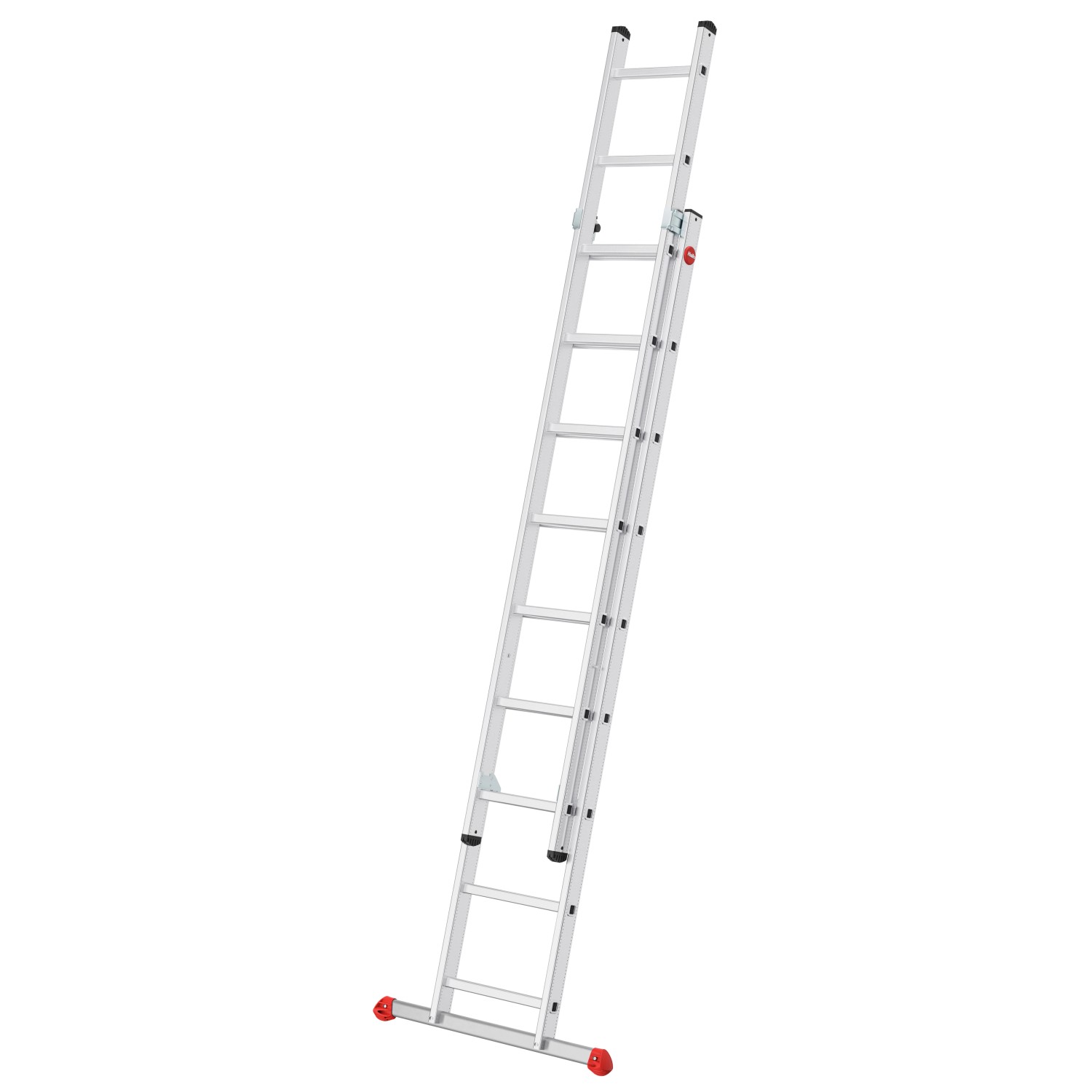 Hailo Alu-Schiebeleiter S80 ProfiStep Duo 409 cm x 85 cm x 109 cm Aluminium