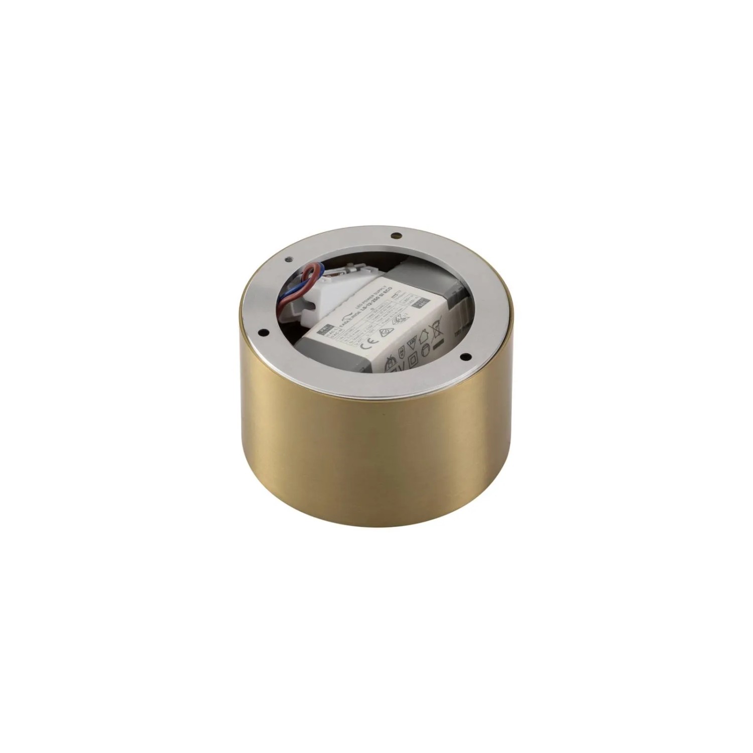 Moderne Lindby LED Deckenleuchte Nivoria in Gold/Messing, Aluminium, 1-flammig für Wohnzimmer.