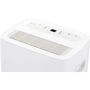 Weißer Luftentfeuchter (30 l) mit Touch-Bedienfeld und Lüftung für ein angenehmes Raumklima.