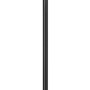 Fiskars Schneeräumer Solid, schwarze Schneeschaufel mit D-Griff und Alukante.