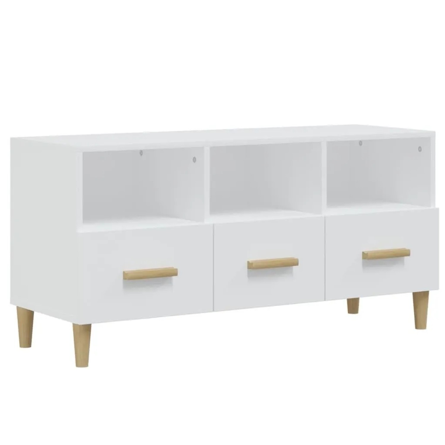 vidaXL TV-Schrank Weiß 102x36x50 cm Holzwerkstoff 812600 günstig online kaufen