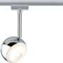 URail LED Spot Capsule II, Chrom matt, 6W, für Schienensysteme. Warmweißes Licht.