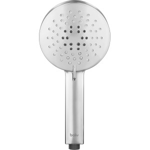 Verchromte baliv Handbrause HBR-120.130 mit Ø 12 cm. Brausekopf rund mit Antikalk-Noppen.