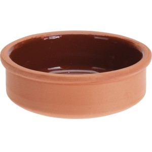 Tapasschale 3er Set aus Terrakotta, innen glasiert, ideal für Dips und Saucen.