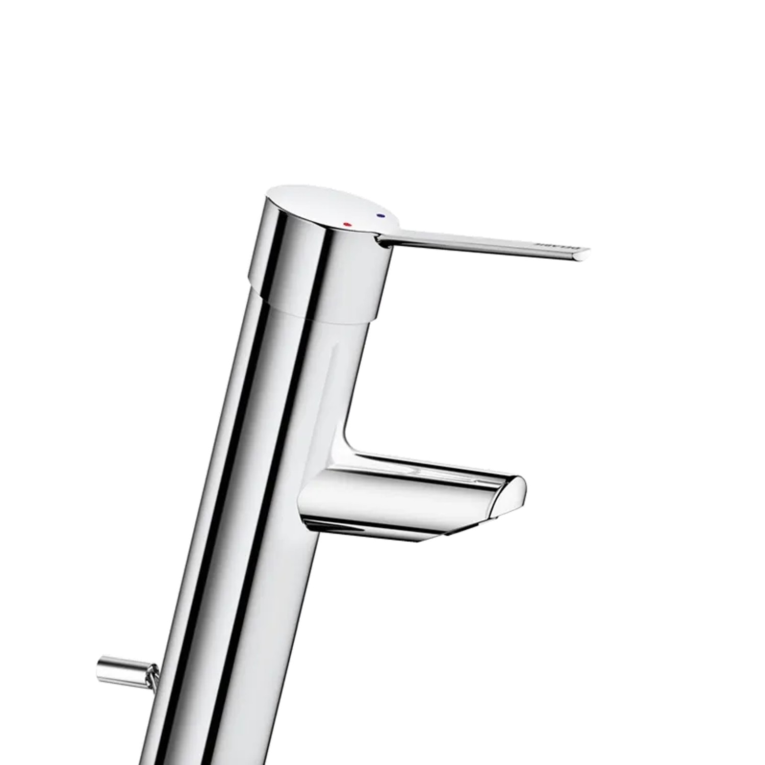 Delabie Einhebel-Waschtischmischer H 100 L 110, Zugstangenablaufgarnitur, Bediengriff