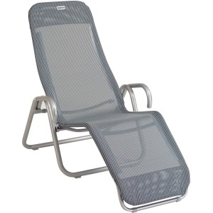 Ersatzbezug Grigio für Acamp Calypso Gesundheitsliege. Atmungsaktives Gewebe mit Streifenmuster.