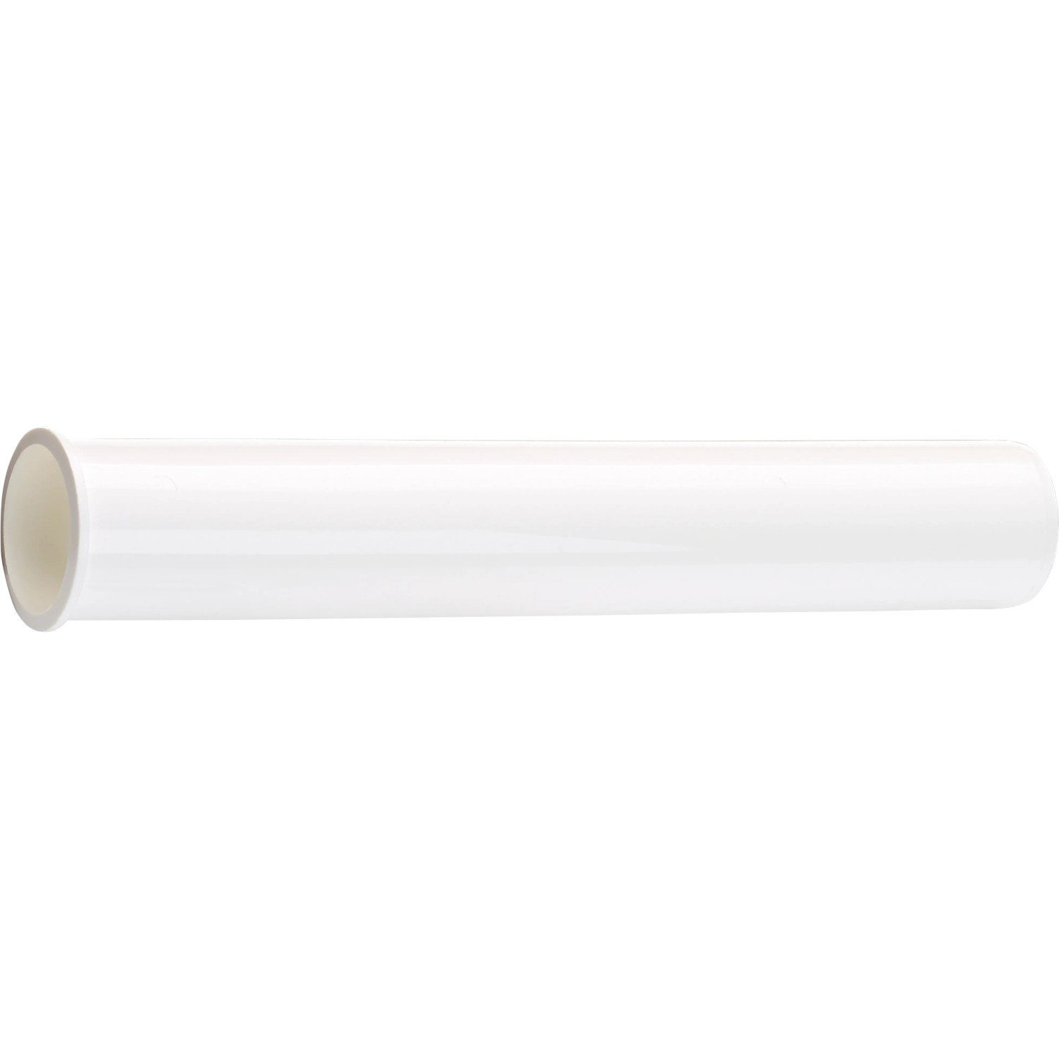 Weißes Siphon-Verstellrohr, Ø 40 mm, zur Verlängerung von Siphons im Bad oder Küche.