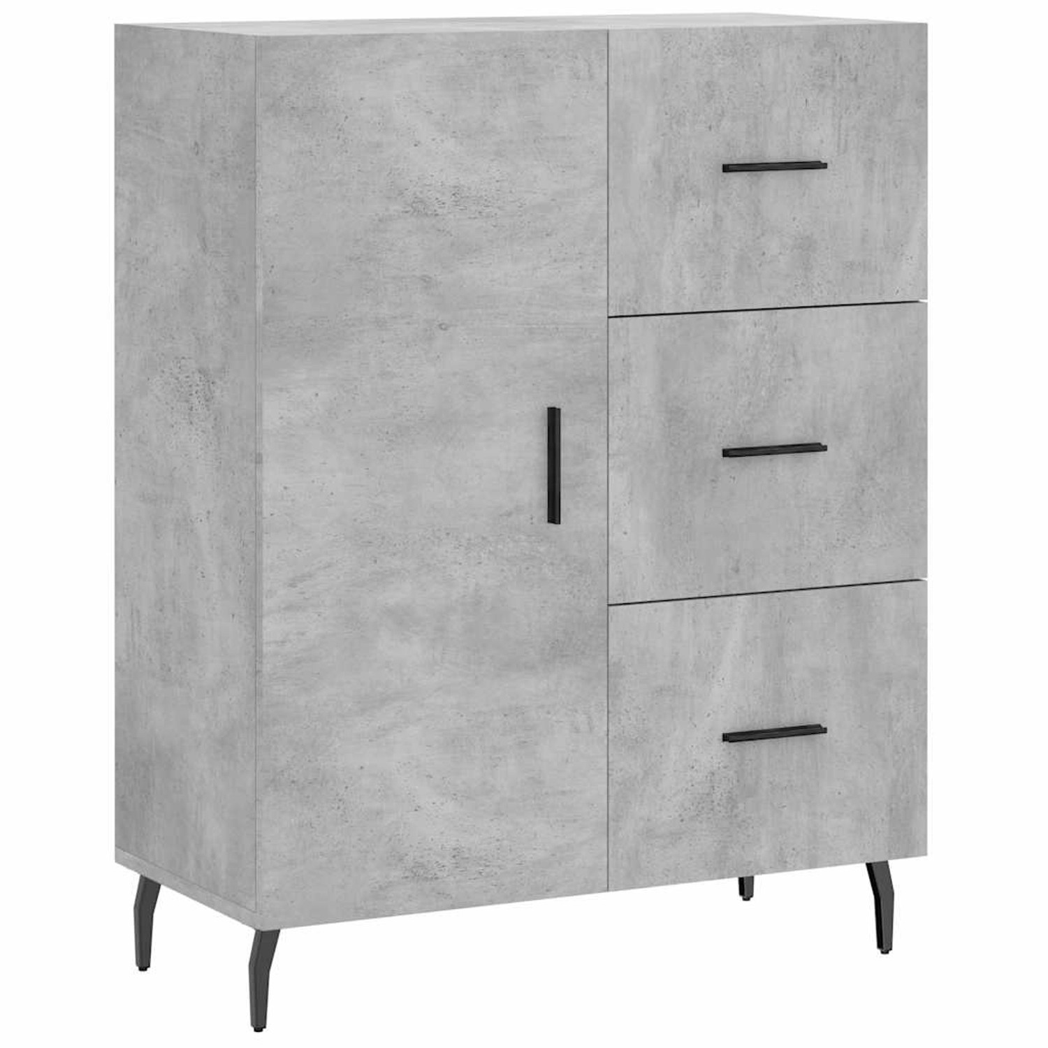 vidaXL Sideboard Betongrau 69,5x34x90 cm Holzwerkstoff 827936 günstig online kaufen