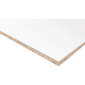 Dekorspanplatte, 280x207x1 cm, weiß-matt, für Möbel- und Innenausbau.