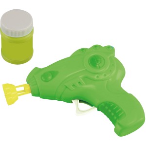 Grüne Happy People Seifenblasenpistole mit Seifenblasenflüssigkeit für Spiel & Spaß.