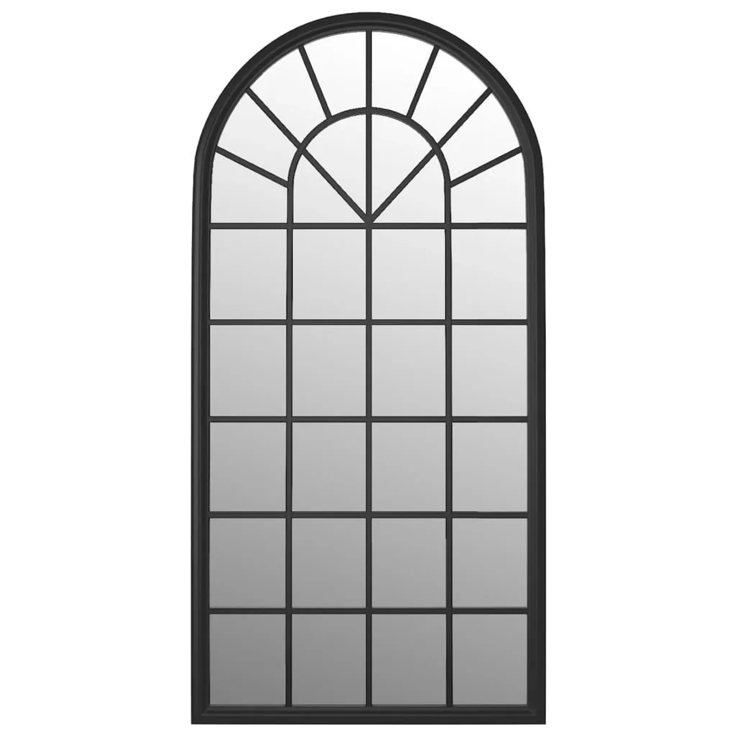 vidaXL Spiegel Schwarz 90x45 cm Eisen für den Innenbereich 3093518