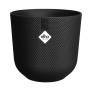 Schwarzer Elho Pflanzentopf Jazz, Ø 26 cm, mit feiner Textur für Innen und Außen.