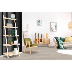 Anthrazit-graues Akustik Wandpaneel als moderne Wandverkleidung im Wohnzimmer für besseren Raumklang.