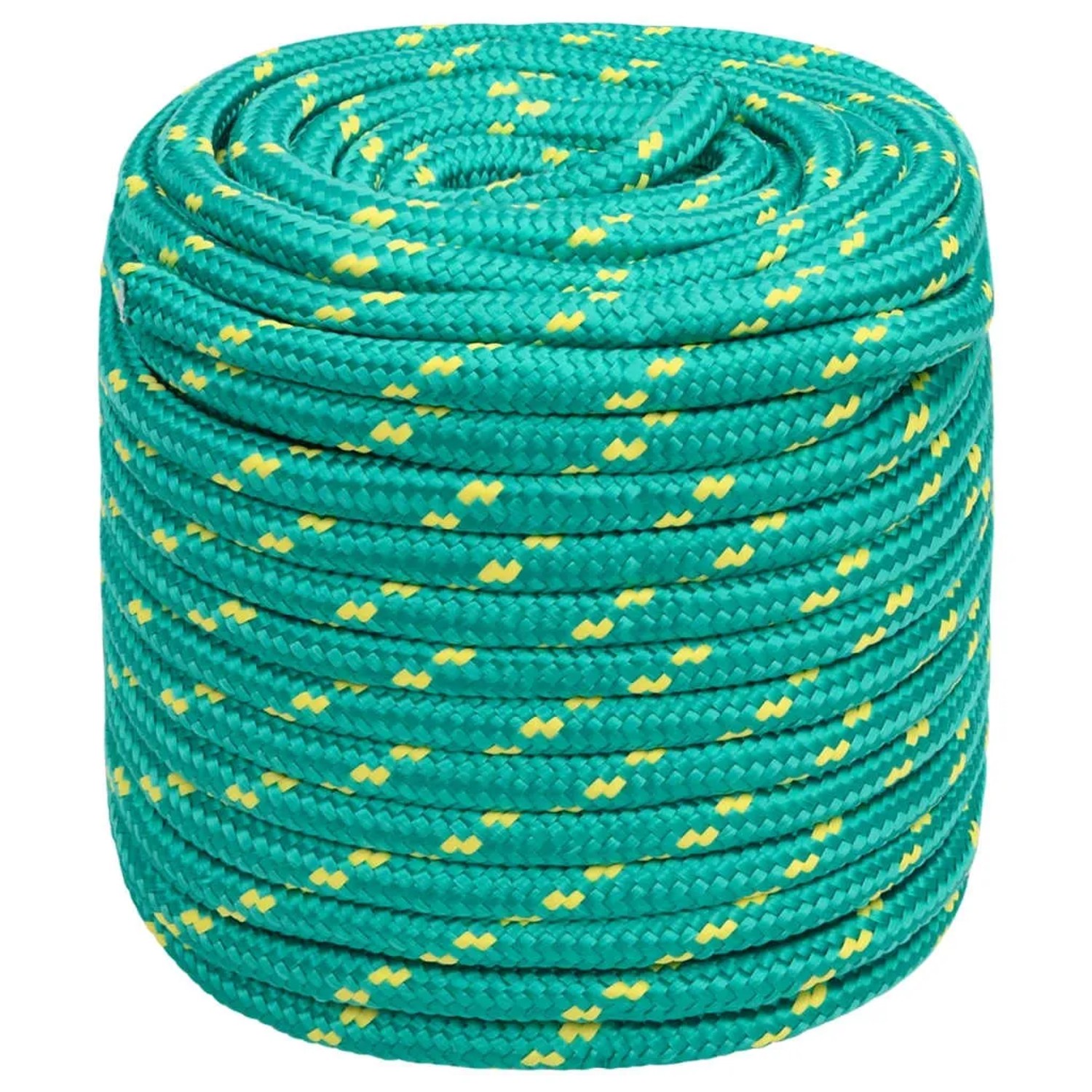 vidaXL Bootsseil Grün 16 mm 100 m Polypropylen 152733