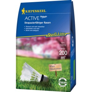 Kiepenkerl Rasensamen Profi-Line Active, 4kg Packung für strapazierfähigen, dichten Rasen.