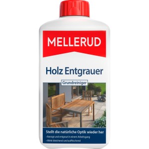 Mellerud Hartholz-Entgrauer 1L: Reiniger für Gartenmöbel & Terrassen aus Holz, zur Auffrischung und Reinigung.