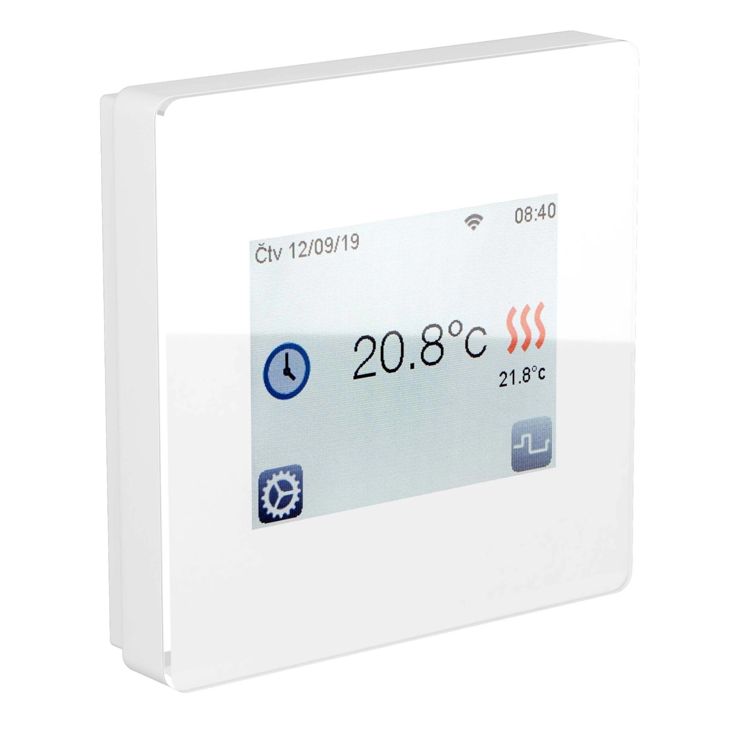 Fenix Thermostat TFT Wifi Weiß mit Touchdisplay App Steuerbar günstig online kaufen