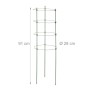 Relaxdays 3er Set Tomatenturm Eisen Kunststoff Grün Höhenverstellbar 91 cm x 28 cm 170 g_4