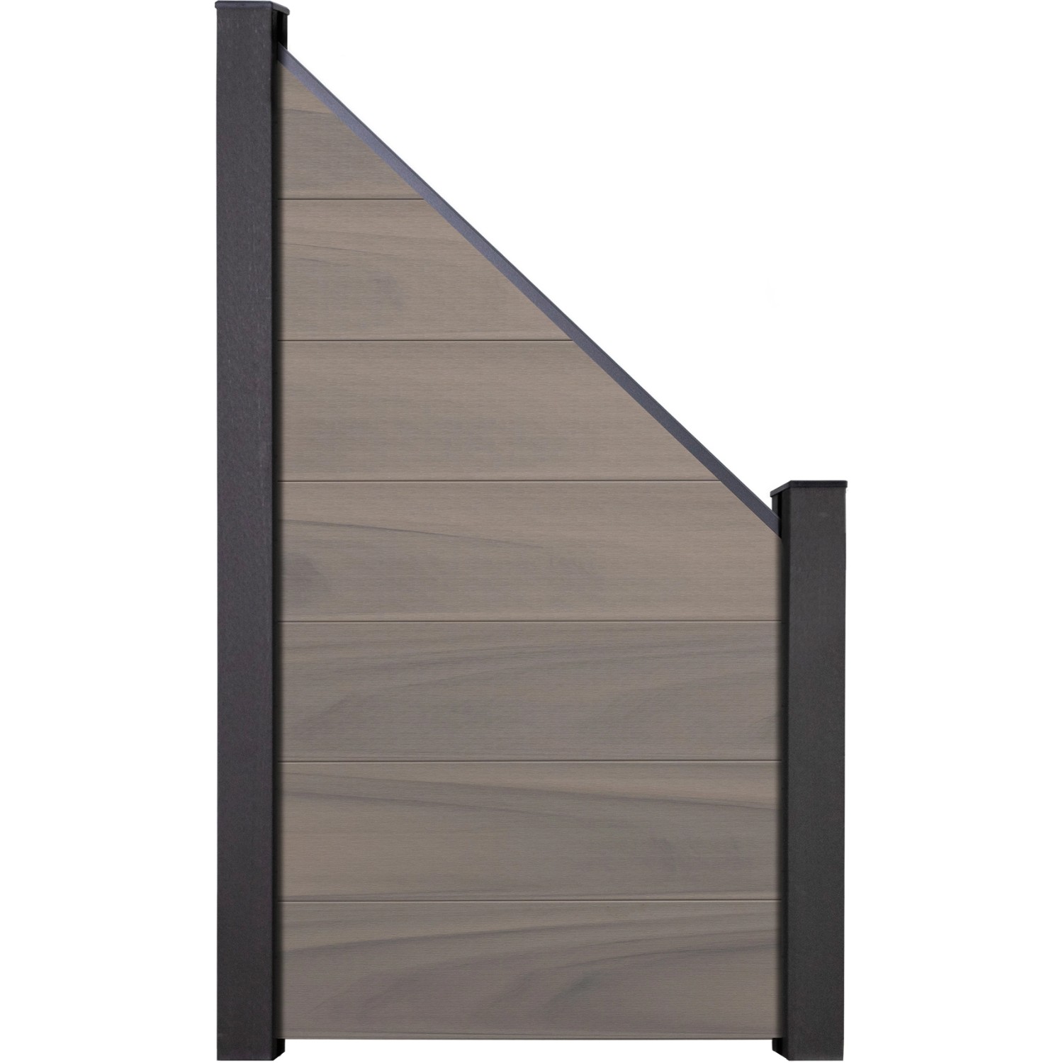 GroJaSolid Grande Schräg 90 cm x 180/90 cm Bi-Color Braun