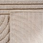 Beiger, runder Ayyildiz Flachgewebeteppich Helix mit modernem Muster, Ø 120 cm.