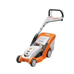 Oranger Stihl Akku-Rasenmäher RMA 239 C ohne Akku/Ladegerät. Leichter Rasenmäher für kleine bis mittelgroße Flächen.