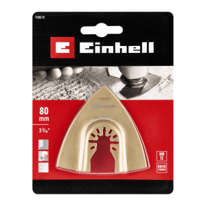 Einhell Delta-Raspel HM, 80mm, für Multitools, zum Schleifen und Entfernen von Rückständen.