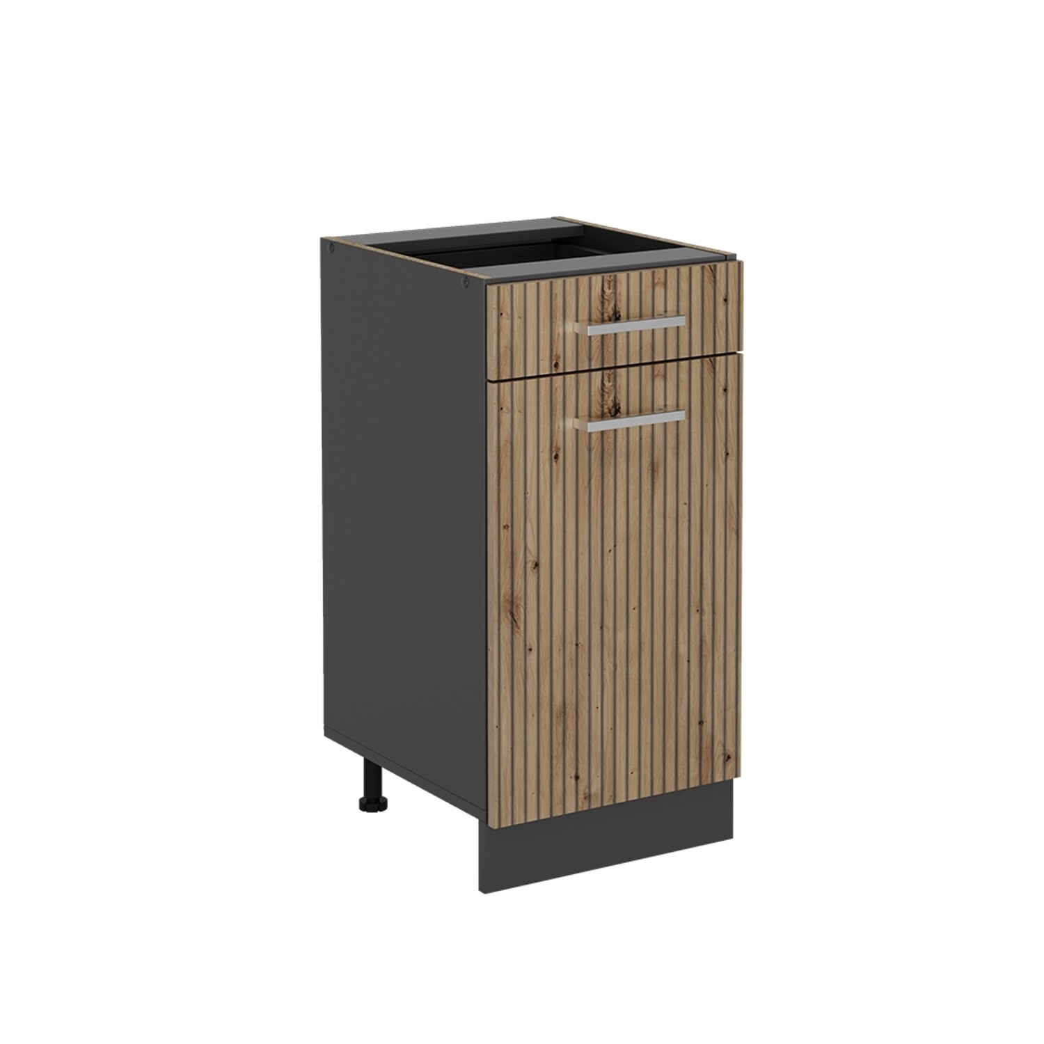 Vicco Küchenunterschrank R-Line Artisan-Eiche/Anthrazit 40 cm ohne Arbeitsp günstig online kaufen