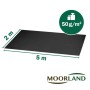 Moorland Gardur Unkrautvlies, 200x500cm, schwarz, zur Unkrautbekämpfung im Garten.