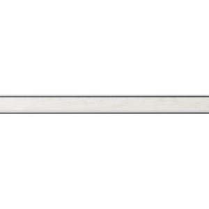 Feinsteinzeug Bordüre Oak White, 7,2x89cm, in Holzoptik für Wand und Boden.