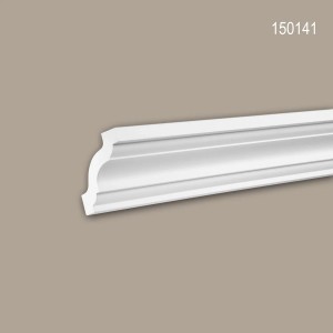 PROFHOME Eckleisten Set, 12 weiße Stuckleisten (24 m) für Paneele.