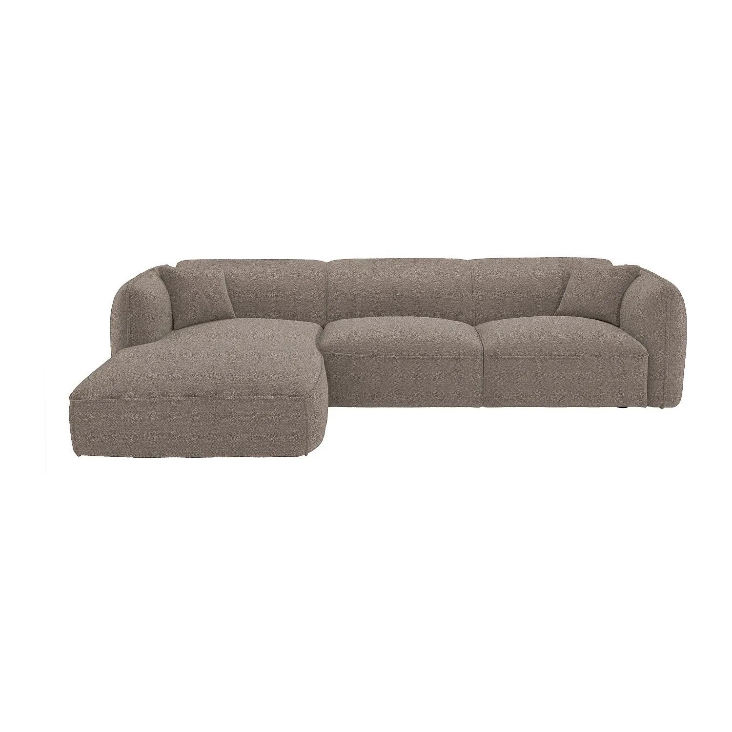 Vente-unique Sofa Ohne Schlafmöglichkeit Camilio Taupe 272 cm