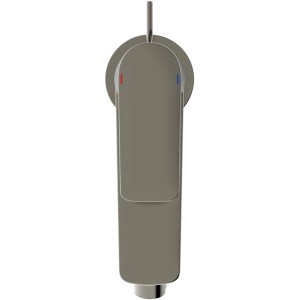 Ideal Standard Bidetarmatur Connect Air in Silver Storm, Aufsicht.