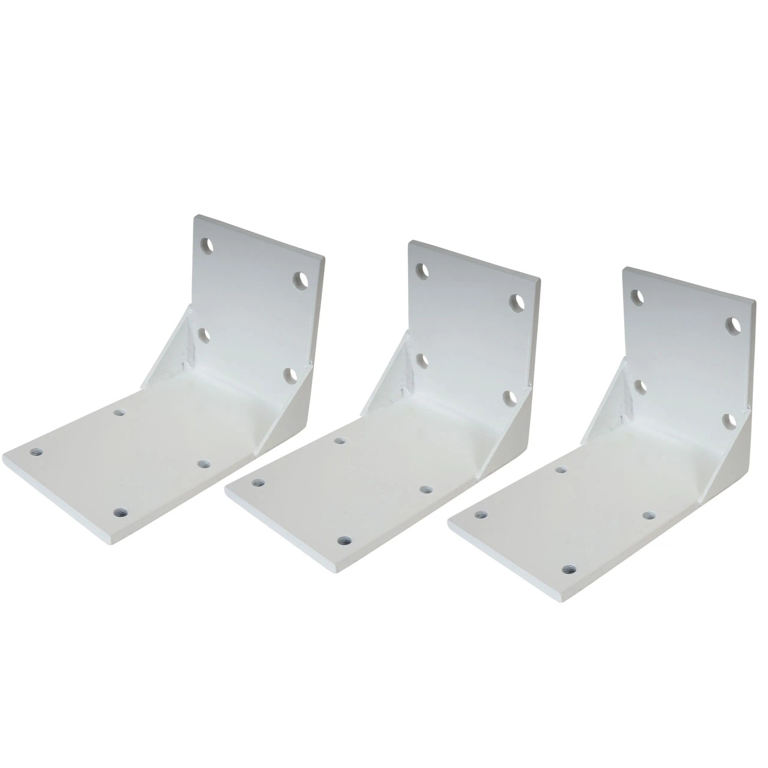 MCW 3er-Set Deckenadapter für Kassetten-Markise H124 Deckenmontage Halterung Adapter Weiß