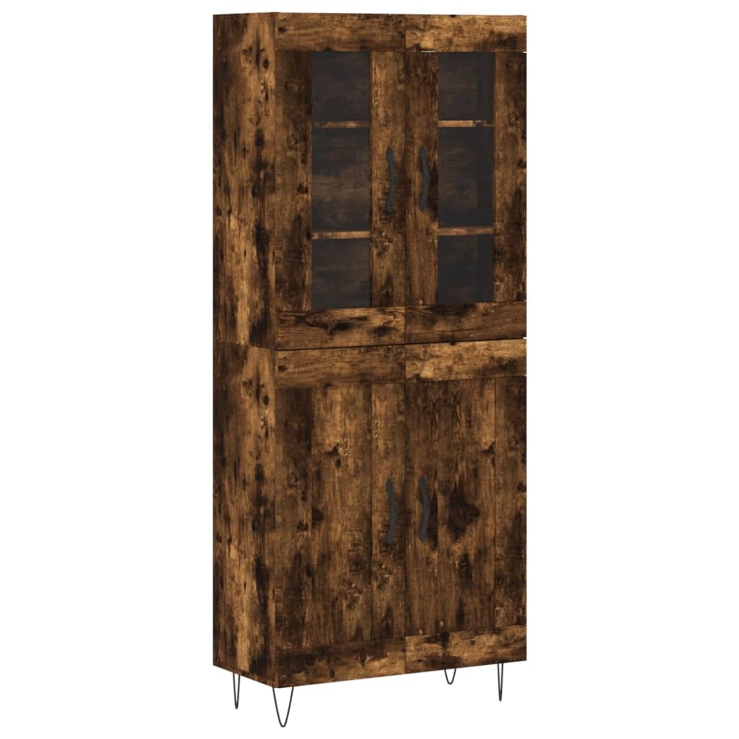 vidaXL Highboard Räuchereiche 69,5x34x180 cm Holzwerkstoff 3198374 günstig online kaufen