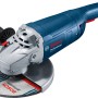 Bosch Professional GWS 20-230 J Winkelschleifer mit Schleifscheibe und Zusatzhandgriff.