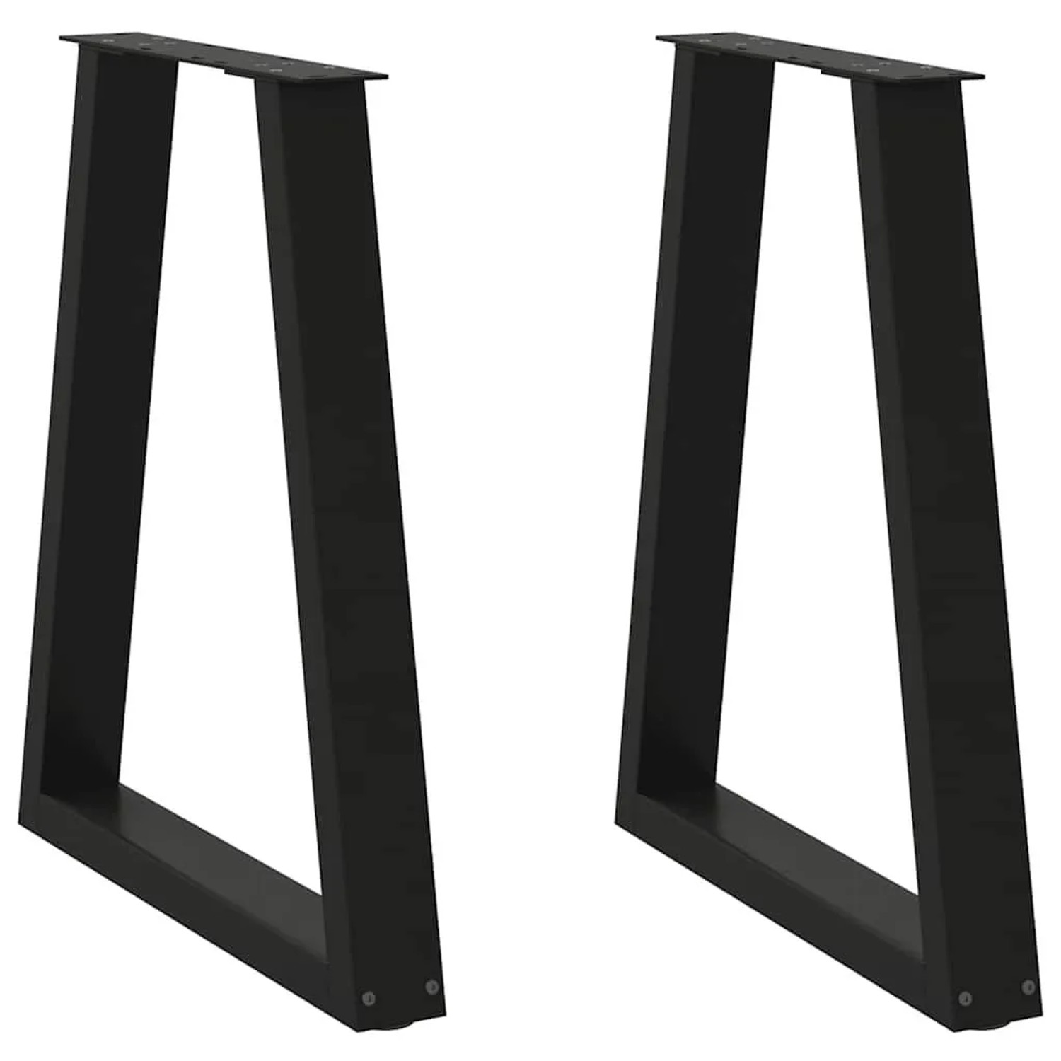 vidaXL Esstischbeine V-Form 2 Stk Schwarz 60x72-73,3 cm Stahl 4012564